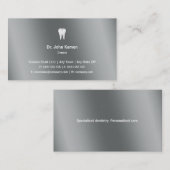 Carte De Visite Dentiste | Classic Graphic Metallic (Devant / Derrière)