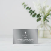 Carte De Visite Dentiste | Classic Graphic Metallic (Debout devant)