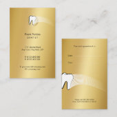 Carte De Visite Dentiste classique | Doré dentaire (Devant / Derrière)
