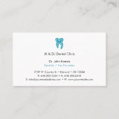 Carte De Visite Dentiste | Clinique dentaire (Devant)