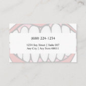 Carte de visite dentiste de bouche (Dos)