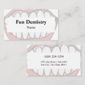Carte de visite dentiste de bouche (Devant / Derrière)