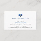 Carte De Visite Dentiste | dent cardiaque (Devant)