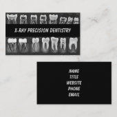 Carte De Visite Dentiste dentaire de précision à rayons X (Devant / Derrière)