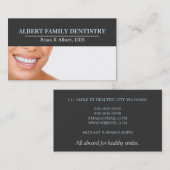 Carte De Visite Dentiste Dentaire Dentiste Dentisté Docteur Smile  (Devant / Derrière)