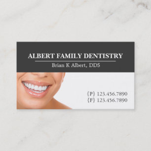 Carte De Visite Dentiste Dentaire Dentiste Dentisté Docteur Smile