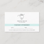 Carte De Visite Dentiste Dental Clinique Dents Blanchissement Rend (Devant)