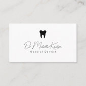 Carte De Visite Dentiste Dentiste Dental Nomination dentaire profe (Devant)