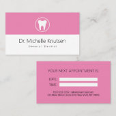 Carte De Visite Dentiste Dentiste Dental Nomination dentaire profe (Devant / Derrière)