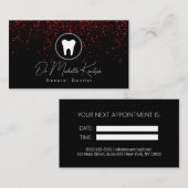 Carte De Visite Dentiste Dentiste Dental Nomination dentaire profe (Devant / Derrière)