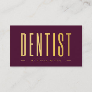 Carte De Visite Dentiste dentisterie Logo pour dents Bourgogne et 