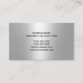 Carte De Visite Dentiste Diamond Tooth Moderne Marine Bleue Soins  (Dos)