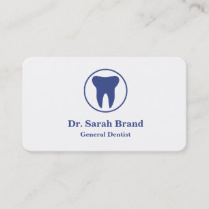 Carte De Visite Dentiste Élégant Dent Soins Dentaires