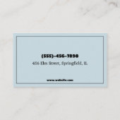 Carte De Visite Dentiste hygiéniste dentaire (Dos)