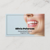 Carte De Visite Dentiste hygiéniste dentaire (Devant)