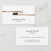 Carte De Visite Dentiste | Hygiéniste dentaire aquarelle (Devant / Derrière)