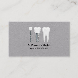 Carte De Visite Dentiste Implant dentaire Spécialiste Chirurgie C