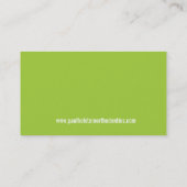 Carte de visite DENTISTE :: logo de dent moderne 2 (Dos)