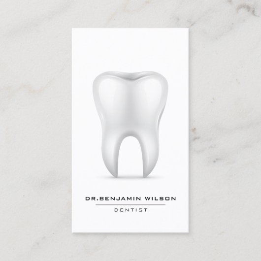 Carte De Visite Dentiste minimaliste moderne (Devant)