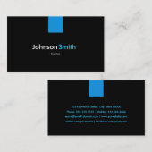 Carte De Visite Dentiste moderne Aqua Blue (Devant / Derrière)