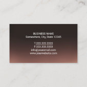 Carte De Visite Dentiste moderne Gold Tooth Logo Dark Dental Brown (Dos)