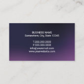 Carte De Visite Dentiste Moderne Purple Bureau dentaire (Dos)