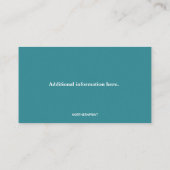 Carte De Visite Dentiste modifiable (Dos)