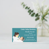 Carte De Visite Dentiste modifiable (Debout devant)