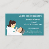 Carte De Visite Dentiste modifiable (Devant)