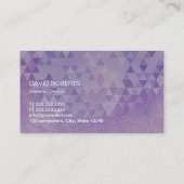 Carte De Visite Dentiste Monogramme Dentaire dentaire Géométrique  (Dos)