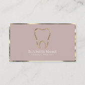 Carte De Visite Dentiste Or Luxe (Devant)