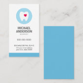 Carte De Visite Dentiste ou clinique dentaire / assistant moderne (Devant / Derrière)