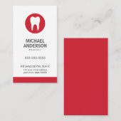 Carte De Visite Dentiste ou clinique dentaire/assistante moderne m (Devant / Derrière)