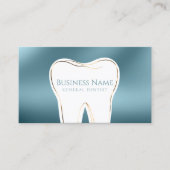 Carte de visite Dentiste Personnalisé turquoise & (Devant)