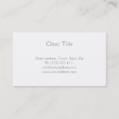 Carte de visite dentiste professionnel (Dos)