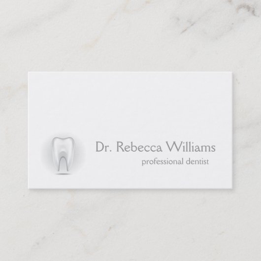 Carte de visite dentiste professionnel (Devant)