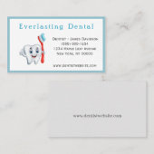 Carte De Visite Dentiste professionnel de la dent de dessin (Devant / Derrière)