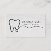 Carte De Visite Dentiste professionnel Dental Nomination affaires (Devant)