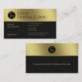 Carte De Visite Dentiste professionnel | Or (Devant / Derrière)