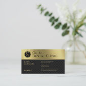 Carte De Visite Dentiste professionnel | Or (Debout devant)