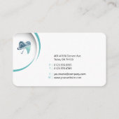Carte De Visite Dentiste professionnel | Service de soins dentaire (Dos)