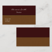 Carte De Visite Dentiste Russe Plaid Design professionnel (Devant / Derrière)