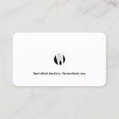 Carte De Visite Dentiste| Toile (Dos)