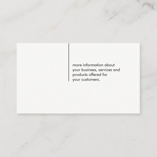 Carte De Visite Dentistère (Dos)