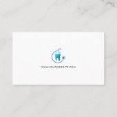 Carte De Visite Dentistère | Dent et stéthoscope (Dos)