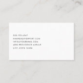 Carte De Visite Dentistère dentaire Image Médicale (Dos)