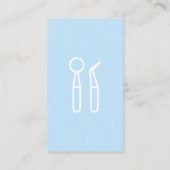 Carte De Visite Dentistère | Examen des dents (Dos)