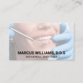 Carte De Visite Dentistère | Examen des dents (Devant)