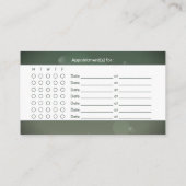 Carte De Visite Dentistesse dentaire Dents Nomination (Dos)