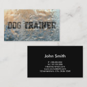 Carte de visite d'entraînement de chien de glace c (Devant / Derrière)